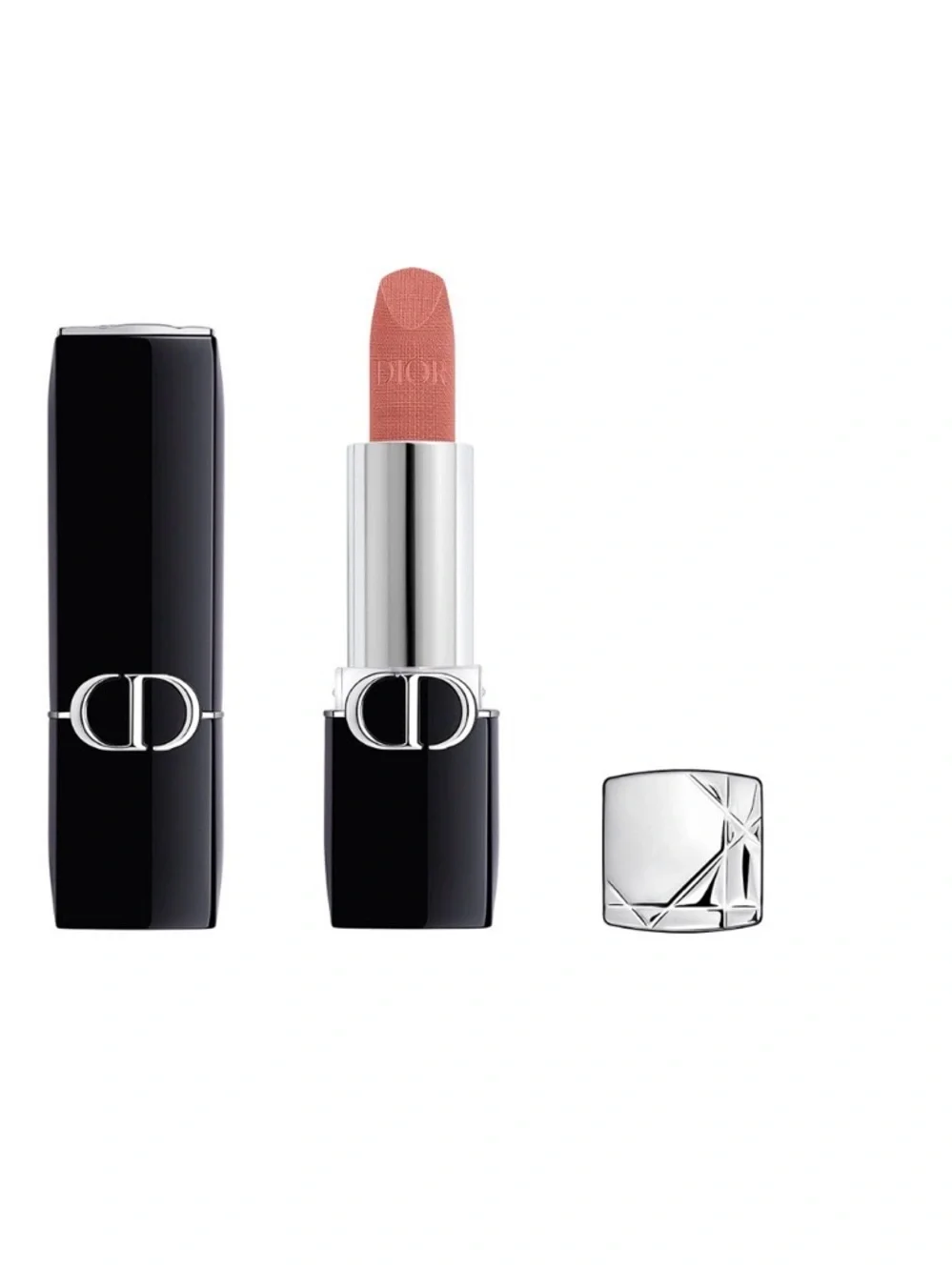 NIB Rouge Dior Lipstick 100 NUDE LOOK VELVET Mini